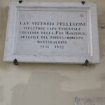 Targa dedicata al cav Vittorio Pellegrini a Caprino V.se (VR)